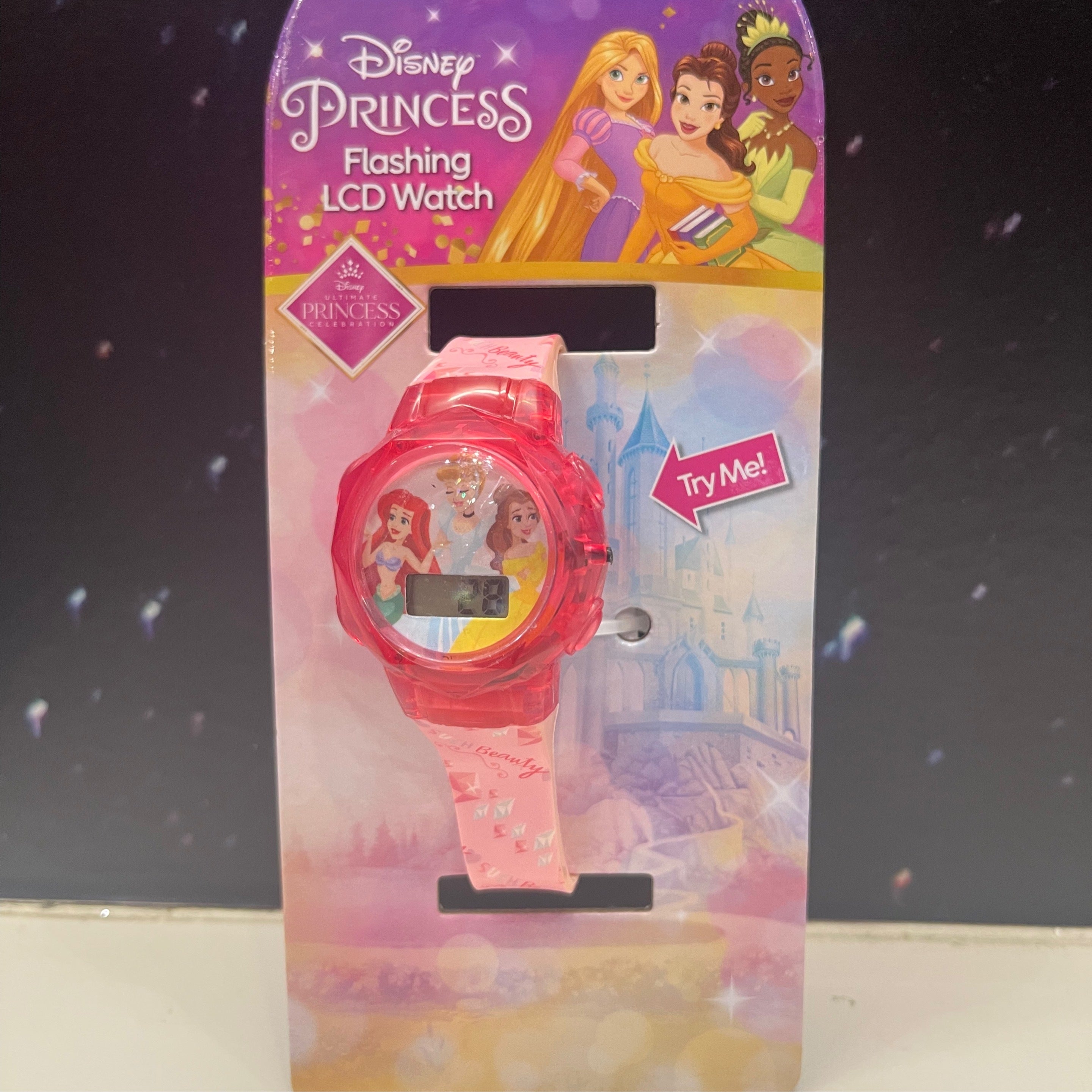 Time Princess Digital Watch with 24 Image Projector, Kids and Children Watch,  Pink Color