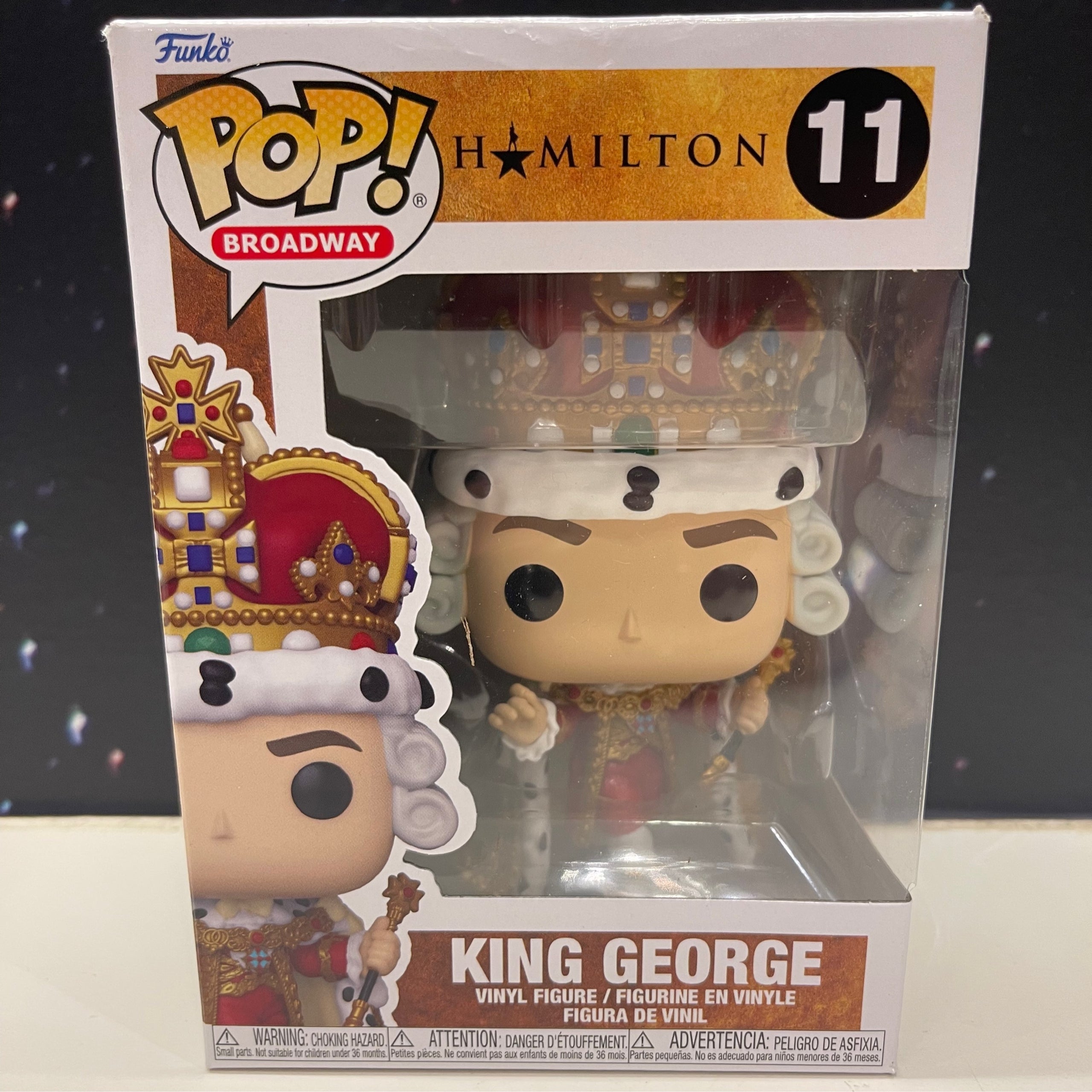 Funko Pop! Broadway Hamilton King Hamilton 11 Figure Bobble-Head