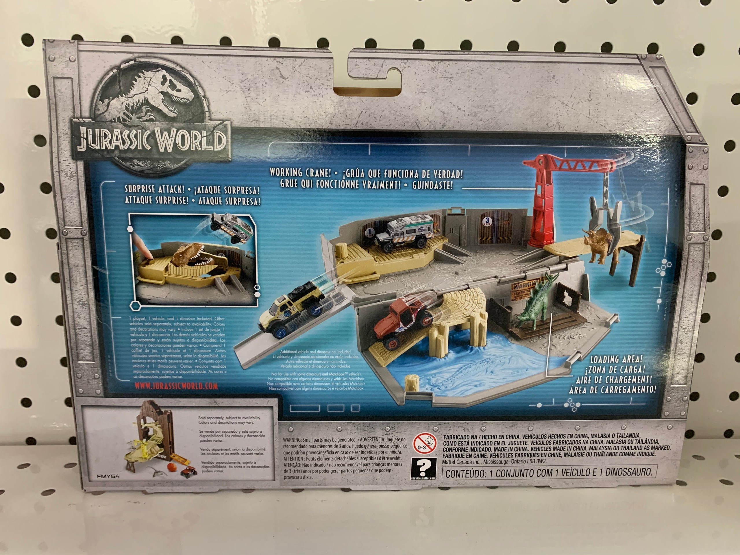 Matchbox jurassic world portable online harbor rescue playset